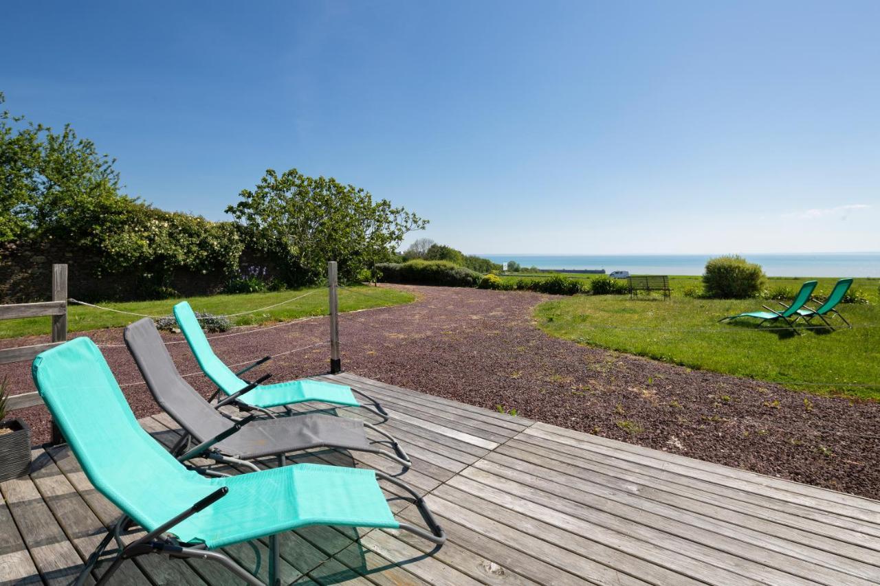 La Metairie-Du-Vauhariot - Vue Mer Et Mont Saint Michel - Piscine Chauffee - Acces Gr34 Cancale Eksteriør billede